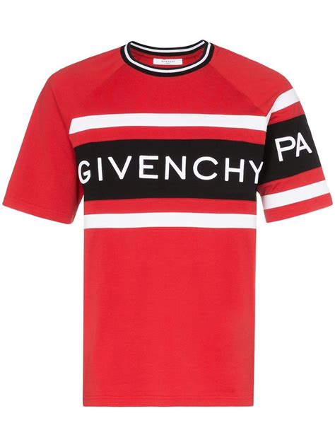 givenchy shirt white red|givenchy graphic t shirt.